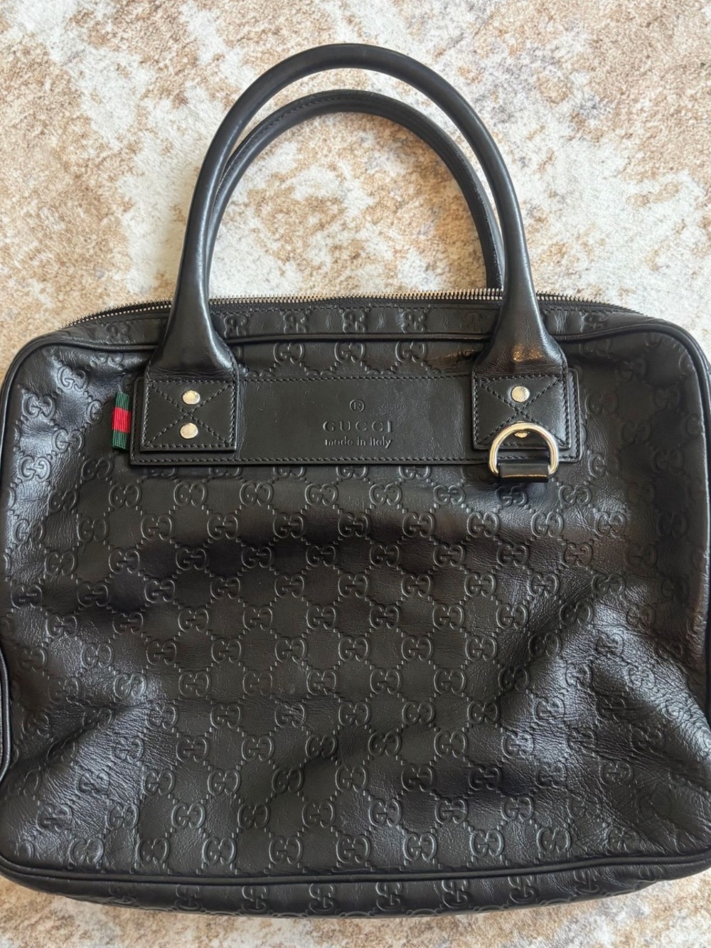 Gucci Emblem Briefcase